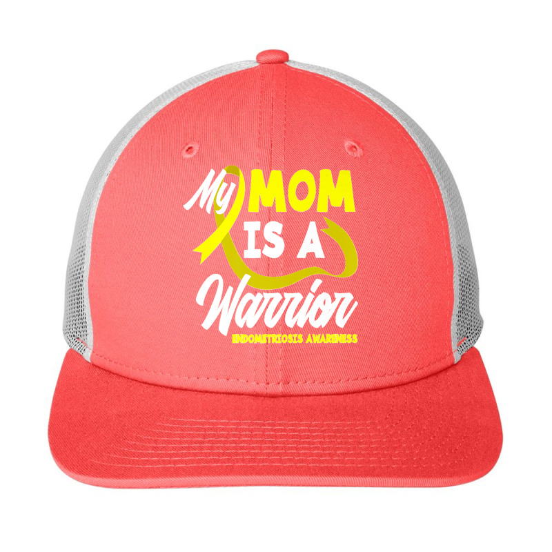 My Mom Is A Warrior Yellow Ribbon Endometriosis Awareness Premium Snapback Trucker Cap by LisaMarieRangel | Artistshot