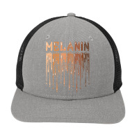 Drippin Melanin For Women Pride   Gifts Black History Month T Shirt Snapback Trucker Cap | Artistshot