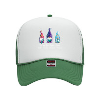 Gnome One Fights Alone Dissociative Identity Disorder T Shirt Foam Trucker Hat | Artistshot