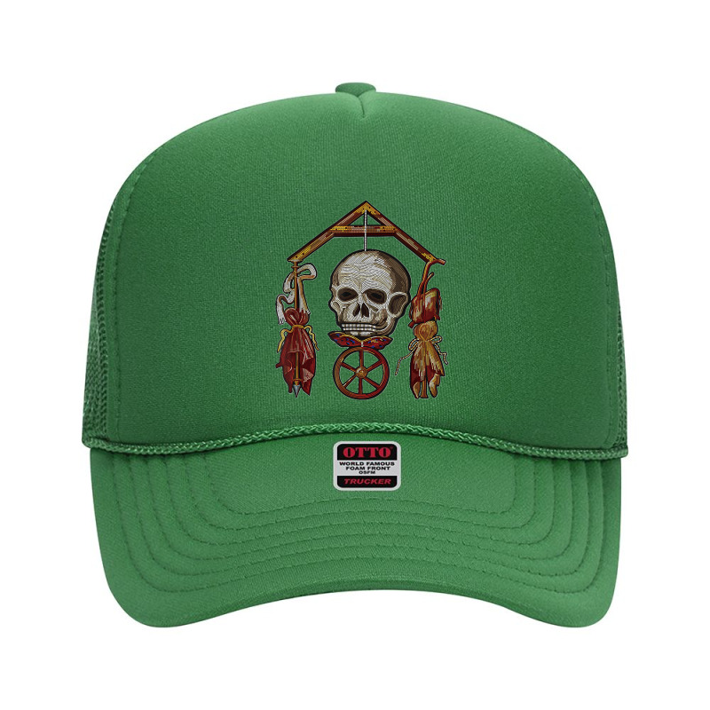 Roman Memento Mori Mosaic (black) Foam Trucker Hat | Artistshot