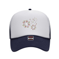 Wine Dandelion Flower Funny Foam Trucker Hat | Artistshot