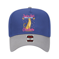 Just A Girl Who Loves Cheetahs African Savanna Zookeeper Adjustable Baseball Cap | Artistshot