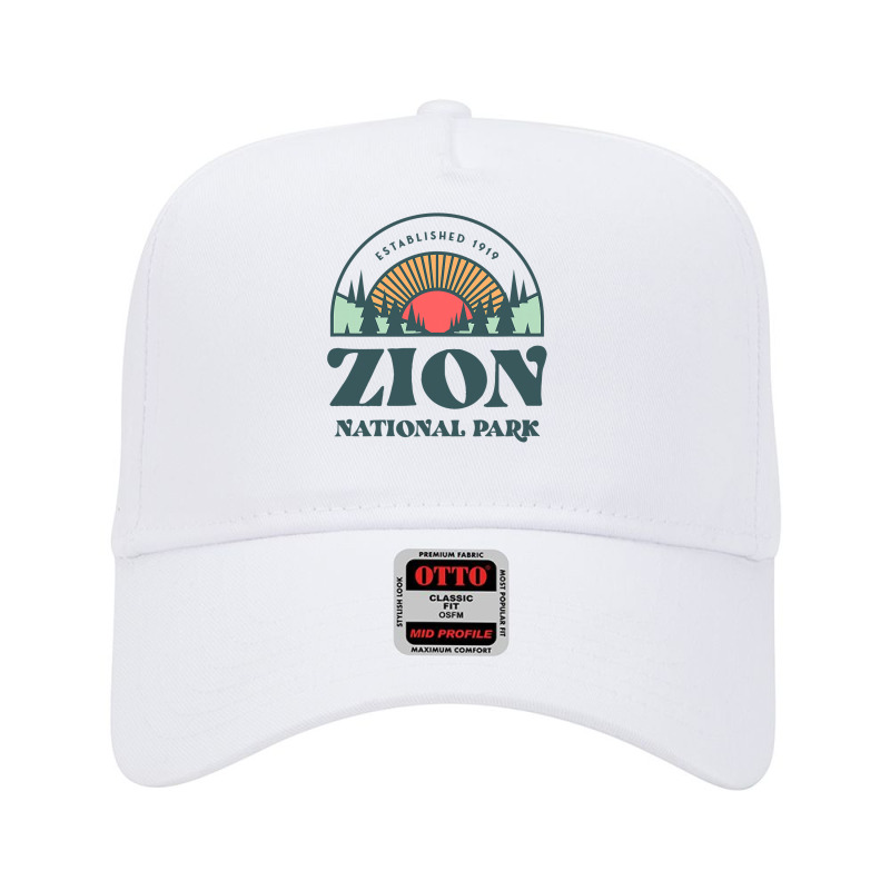 Retro Style Utah Zion National Park Adjustable Baseball Cap | Artistshot