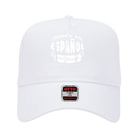 Dimelo En Espanol Por Favor Bilingual Spanish Teacher Adjustable Baseball Cap | Artistshot