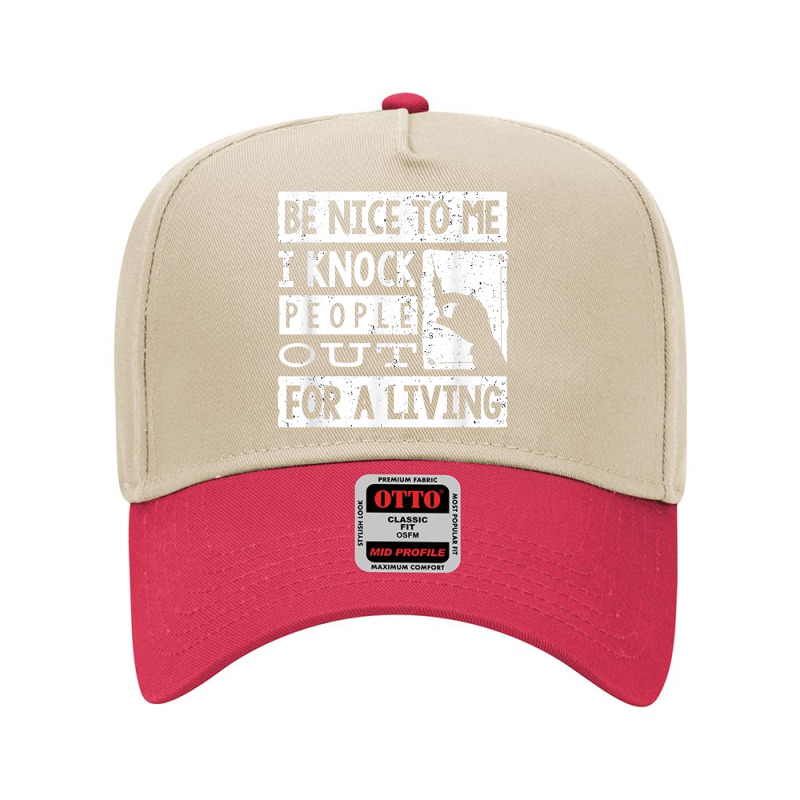 Anesthesiologist Anaesthetist Be Nice To Me Funny Adjustable Baseball Cap | Artistshot