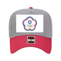 Flag Of Chinese Taipei For Olympic Games Adjustable Baseball Cap | Artistshot