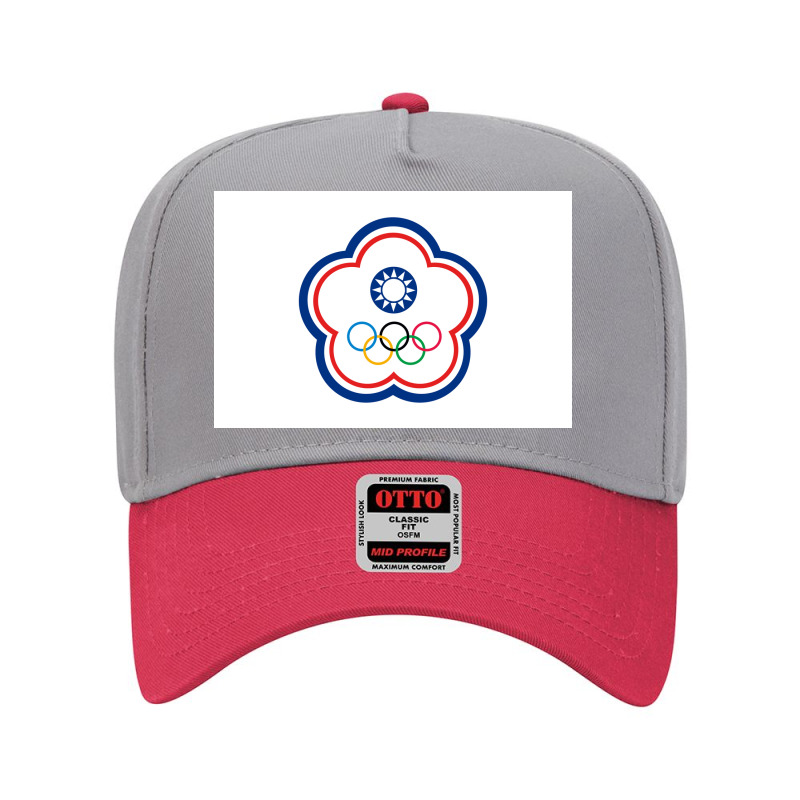 Flag Of Chinese Taipei For Olympic Games Adjustable Baseball Cap | Artistshot