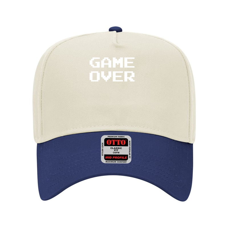 Game Over Arcade Retro Game Adjustable Baseball Cap by JefferyJohnson | Artistshot