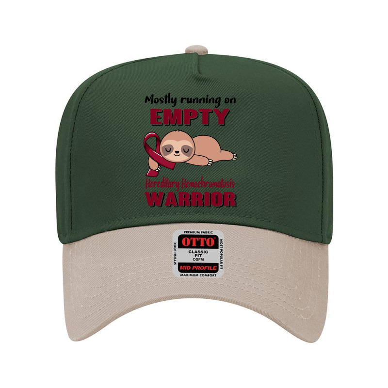 Mostly Running On Empty Hereditary Hemochromatosis Warrior Adjustable Baseball Cap by JACOBMCCOLLUM | Artistshot