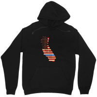 California Police Thin Blue Line Usa Flag Map Tee Unisex Hoodie | Artistshot