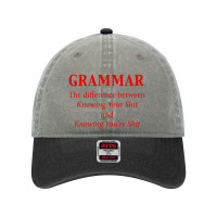 Grammar Dyed Cap | Artistshot