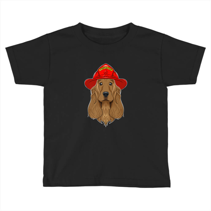 Canine Handler I Fireman Dog I Firefighter Cocker Spaniel Premium Toddler T-shirt by Yuh2105 | Artistshot