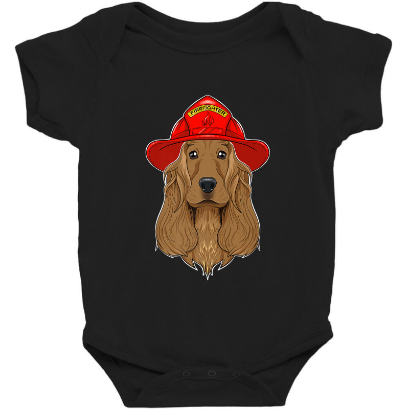 Canine Handler I Fireman Dog I Firefighter Cocker Spaniel Premium Baby Bodysuit by Yuh2105 | Artistshot