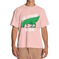 T-rex Men Women Cool The Struggle Is Real Donuts Urban Heavy T-shirt | Artistshot