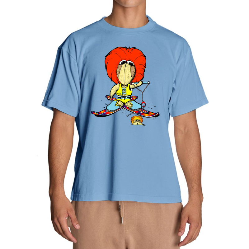 Water Skier Nestor   Clamkin Family Cartoon   Water Skiing Urban Heavy T-shirt by DonnieCarlson | Artistshot