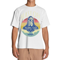 Space Shuttle Blast Off 16th Birthday Retro Portrait Urban Heavy T-shirt | Artistshot