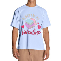 Books Are My Valentine Valentines Day Librarian Book Urban Heavy T-shirt | Artistshot