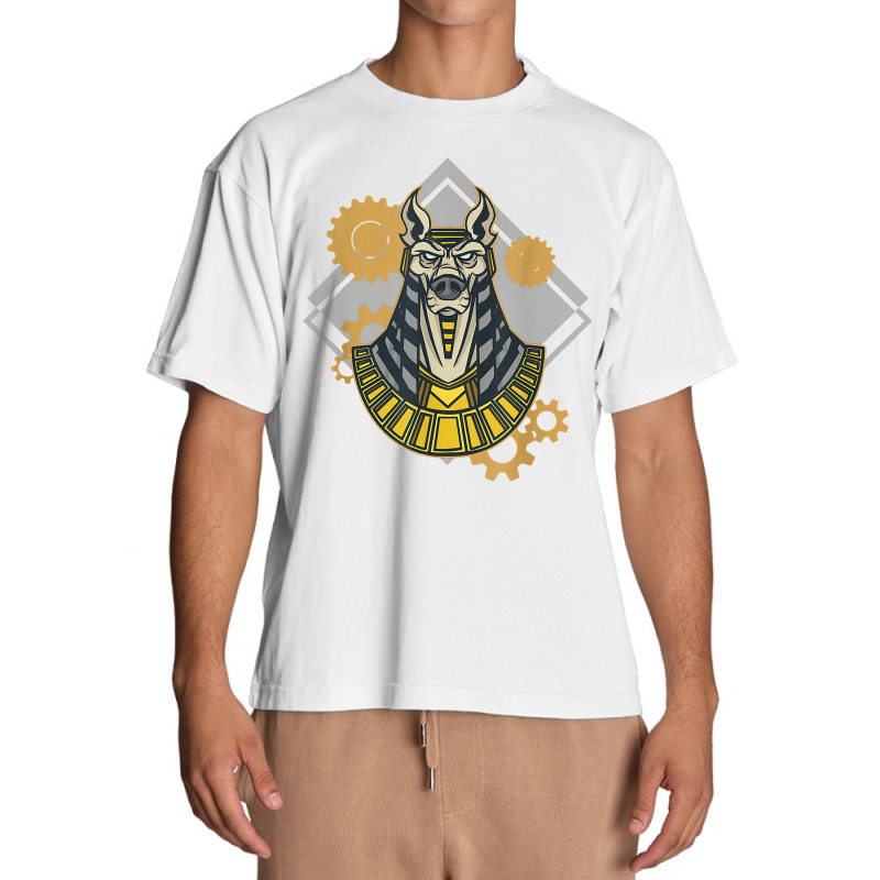 Vintage Steampunk Dog Egypt God Pharao Anubis T Shirt Urban Heavy T-shirt by cm-arts | Artistshot