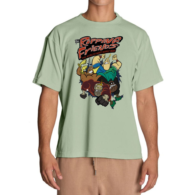 Tributetotherippingfriendstheworld'smostmanlymen!superheroparodycartoo Urban Heavy T-shirt | Artistshot