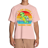 Slow Going Running Team Funny Turtle Marathon Runner T Shirt Urban Heavy T-shirt | Artistshot