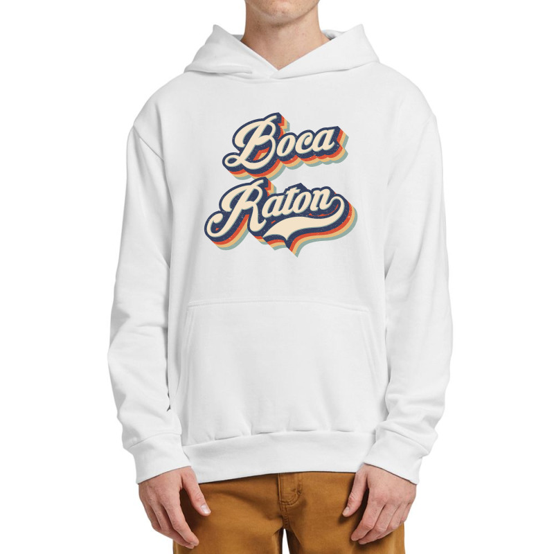 I Love Boca Raton City Usa Retro Vintage Urban Pullover Hoodie | Artistshot