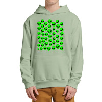 Tiny Green Alien Urban Pullover Hoodie | Artistshot