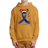 Child Abuse Fighter Child Abuse Awareness - Ribbon Santa Hat Christmas Urban Pullover Hoodie | Artistshot