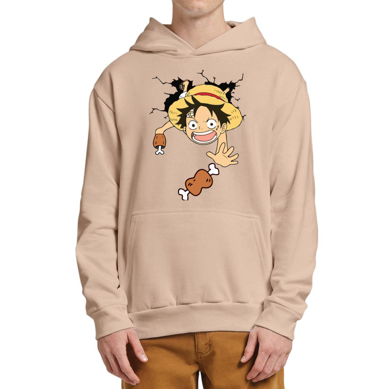 Luffy Kid Meat Catching Urban Pullover Hoodie | Artistshot