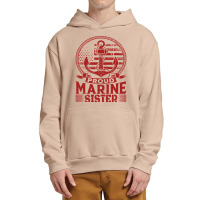 Marine Sister Proud Marine Sister United States Of America Military (1 Urban Pullover Hoodie | Artistshot