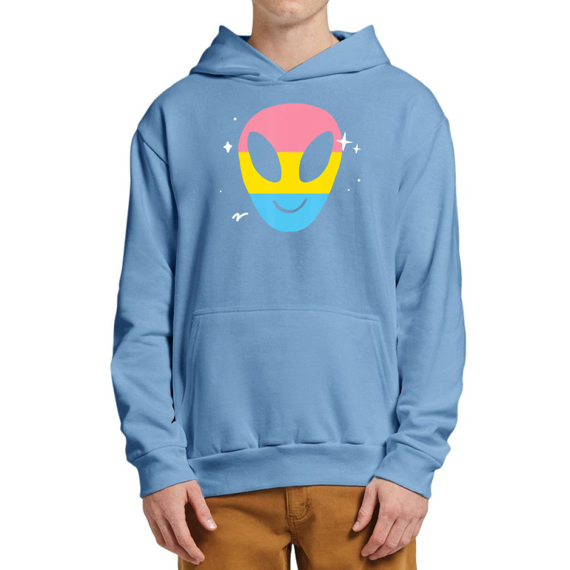 Pansexual Alien Lgbtq Pan Pride Flag Vaporwave Space Urban Pullover Hoodie | Artistshot