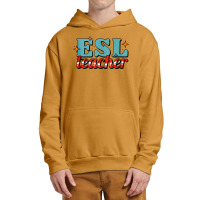 English As A Second Language Teacher Funny Esl Tank Top Urban Pullover Hoodie | Artistshot