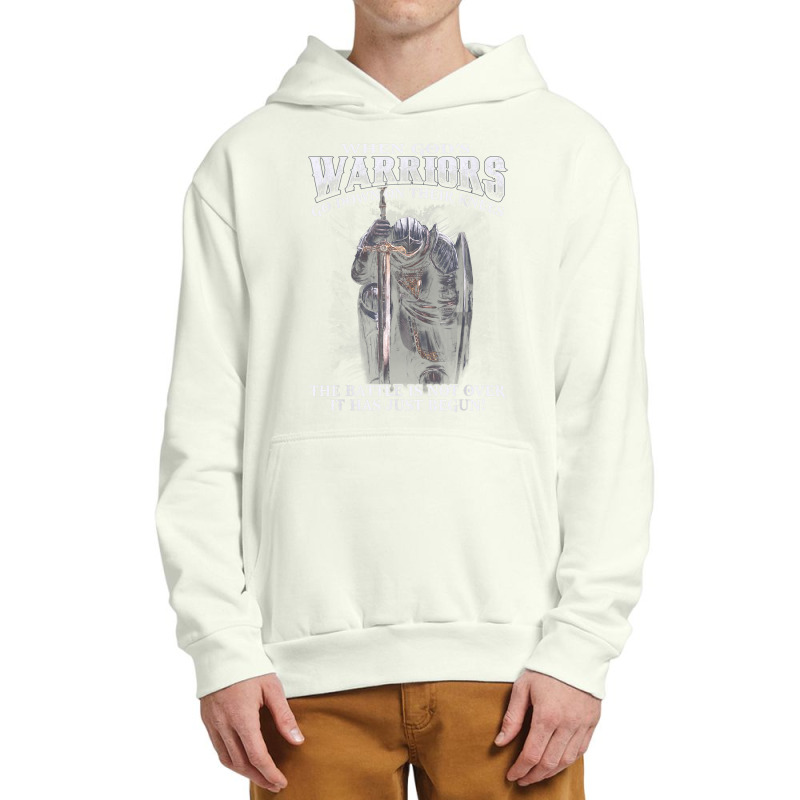 When God Is Warriors Go Down On Their Knees Urban Pullover Hoodie | Artistshot