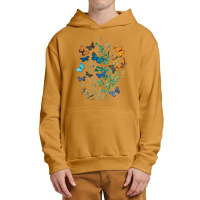 Butterfly A Kaleidoscope Of Fluttering Butterflies And Caterpillars (1 Urban Pullover Hoodie | Artistshot