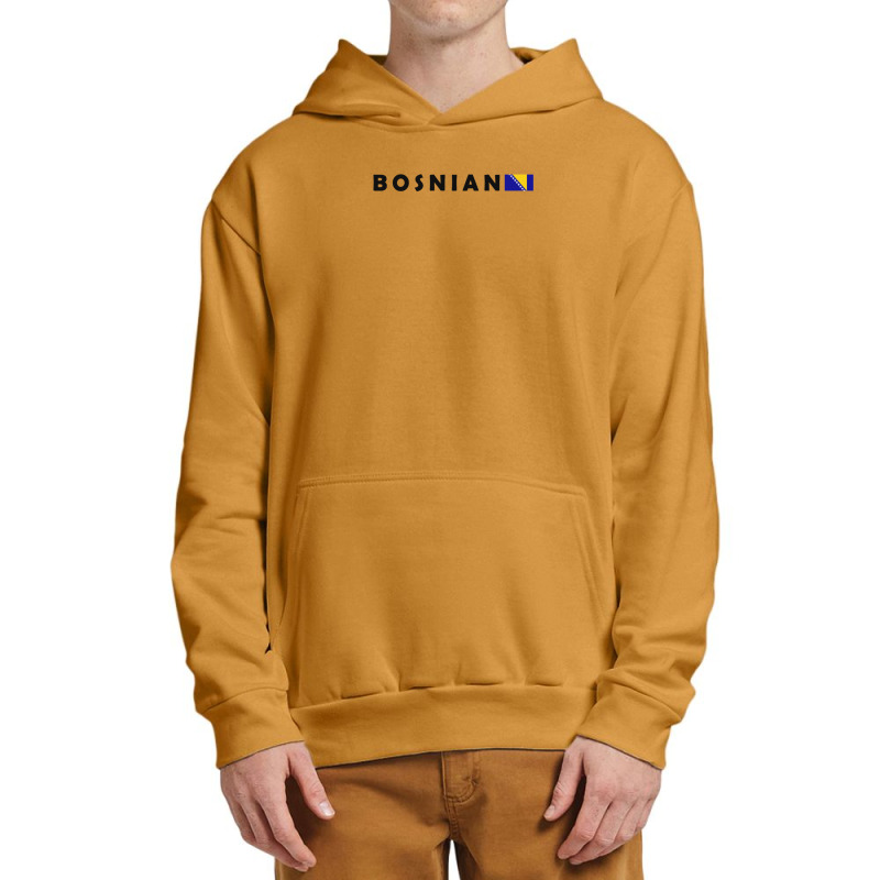 Bosnian Text And Flag Urban Pullover Hoodie by CarlosMurillo | Artistshot