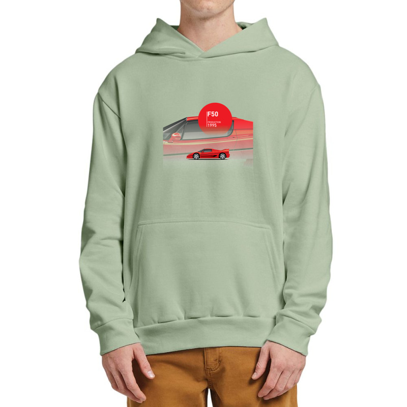 Supercar F50 Production 1995 Urban Pullover Hoodie | Artistshot