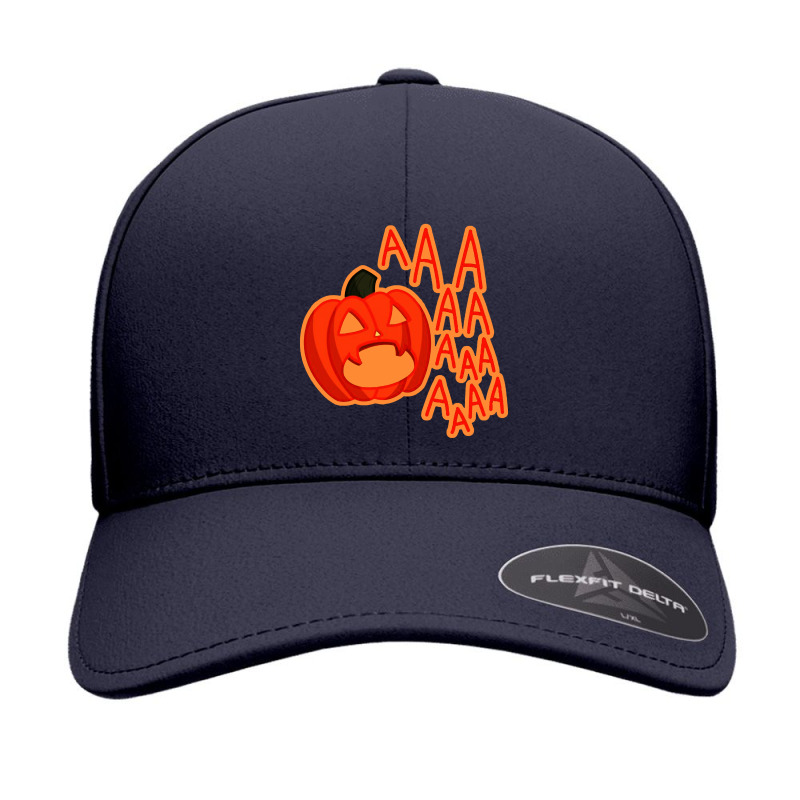 Screaming Pumpkin Seamless Cap by Hatory | Artistshot