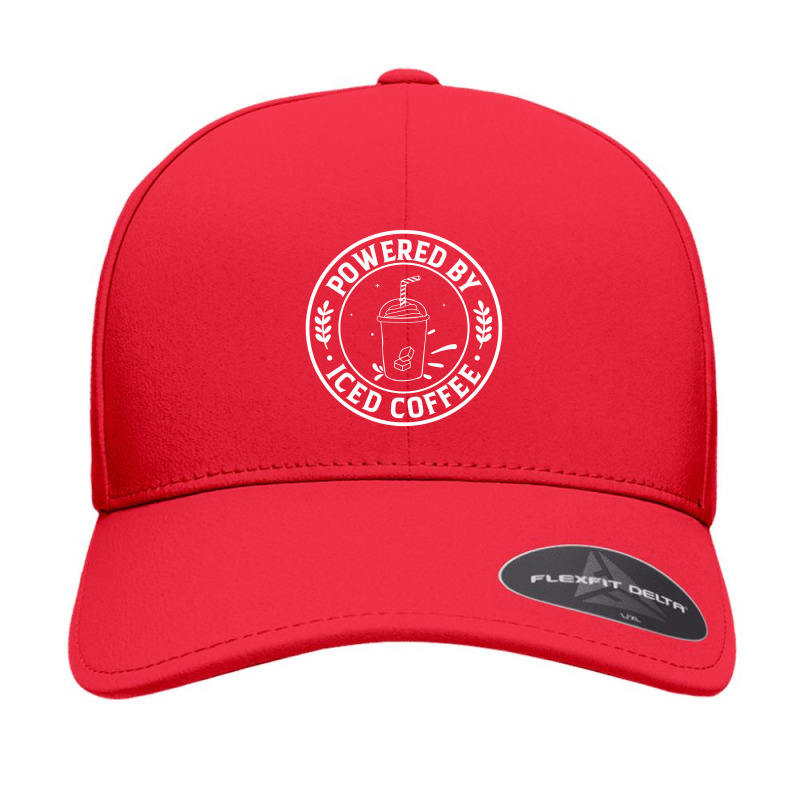 Powered By Iced Coffee Seamless Cap | Artistshot