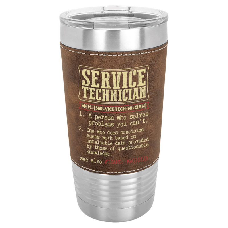 Service Technician Dictionary Term Leatherette Tumbler | Artistshot