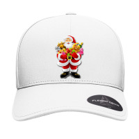 Santa Claus Sends Gifts Seamless Cap | Artistshot