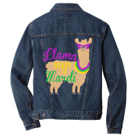 Mardi Gras T  Shirt Llama Ready To Mardi Gras Funny Llama Lover T  Shi Men Denim Jacket | Artistshot