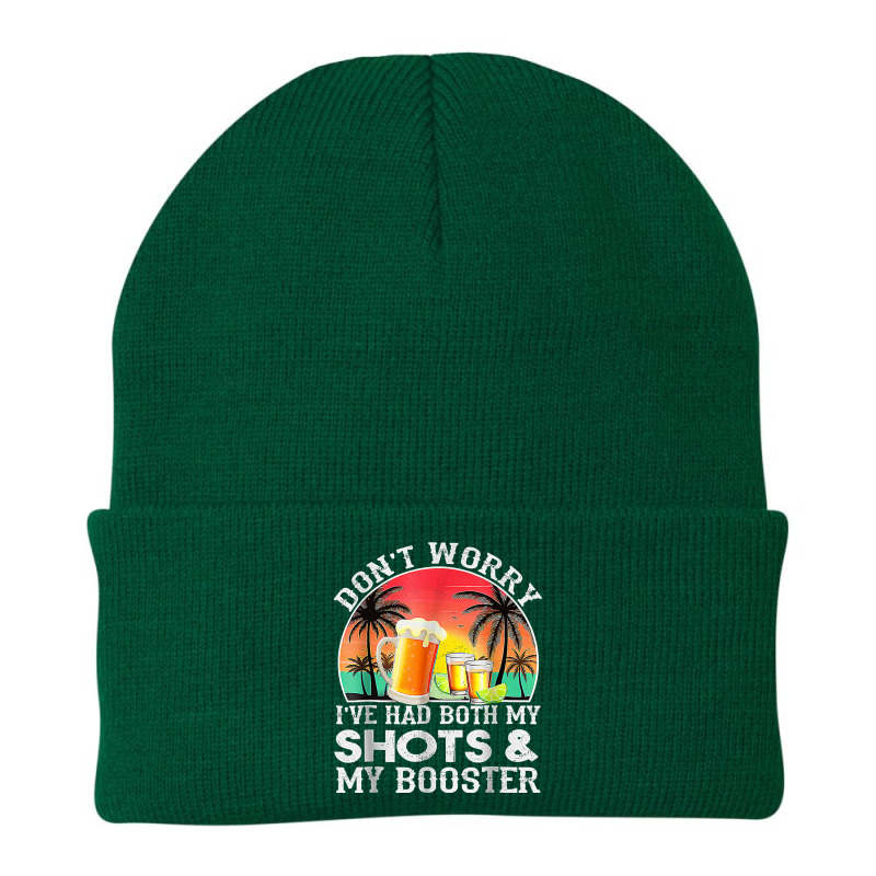 Summer Sunsedon'worry I've Had Both My Shots Booster Graphic Beanie by KhalilDesign | Artistshot