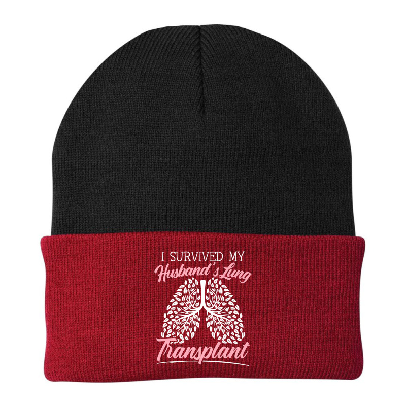 I Survived My Husband's Lung Transplant Organ Donation Premium T Shirt Beanie by cm-arts | Artistshot