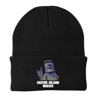 Easter Island Rocks Moai Statue Rapa Nui Rock Music Beanie | Artistshot