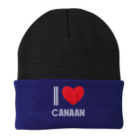 I Love Canaan Boyfriend Heart Vintage Bday Family T Shirt Beanie | Artistshot