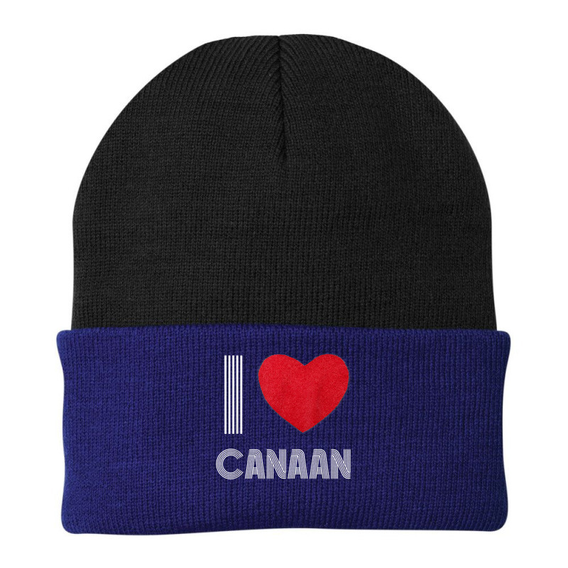 I Love Canaan Boyfriend Heart Vintage Bday Family T Shirt Beanie by cm-arts | Artistshot