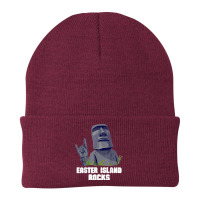 Easter Island Rocks Moai Statue Rapa Nui Rock Music Beanie | Artistshot