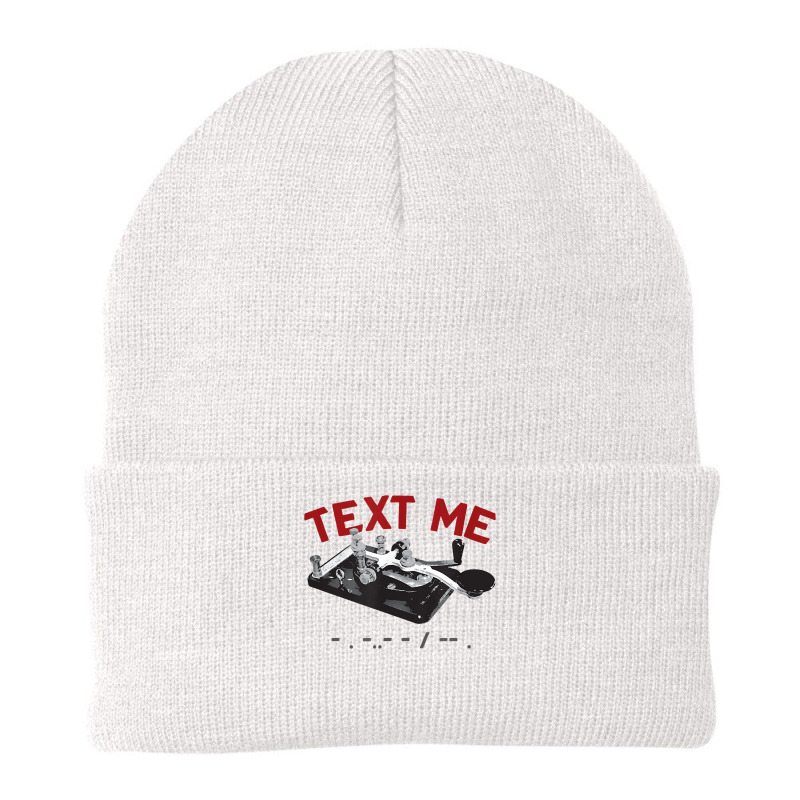 Text Me  Morse Code Key  Ham Radio T Shirt Beanie by pypybedypa | Artistshot