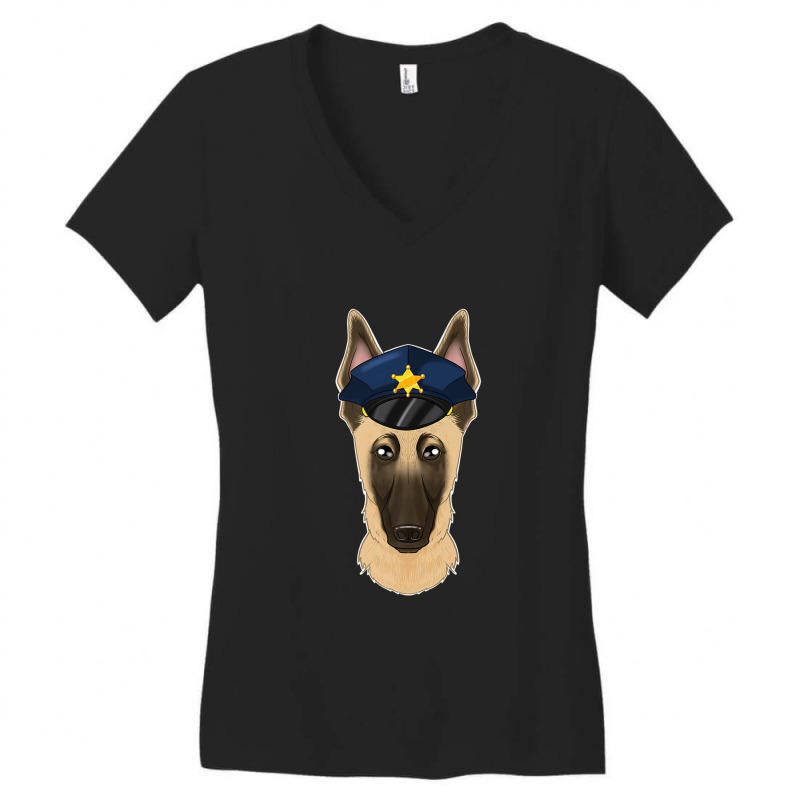 Canine Handler I Police Dog I Police Malinois Premium Women's V-Neck T-Shirt by Yuh2105 | Artistshot