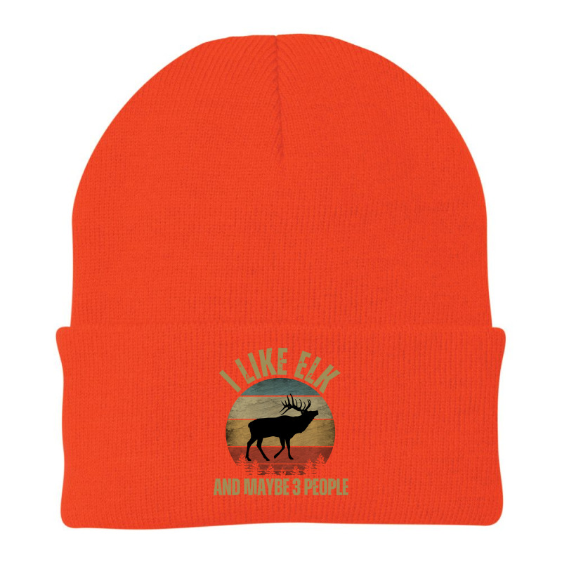 I Like Elk And Maybe 3 People T  Shirt I L I K E E L K A N D M A Y B E Beanie by cm-arts | Artistshot