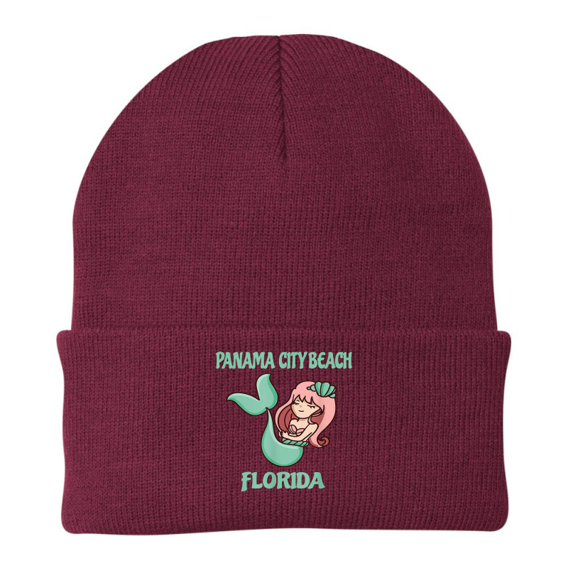 Panama City Beach Cute Mermaid Themed Beanie by ElsieLynne | Artistshot